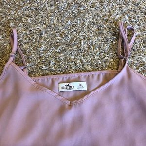Hollister flowy tank M pink adjustable straps